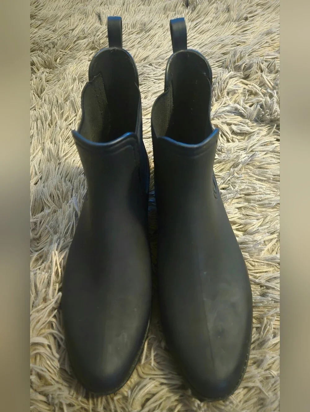 Jeffrey Campbell Black Ankle Rain Boots
